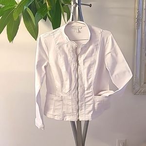 Jeans strech jaket white